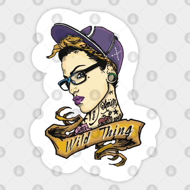 Bad Girl Sticker by AmurArt